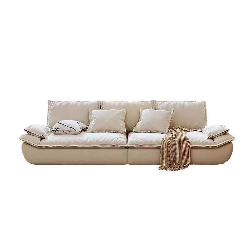 

Nordic style household living room small apartment sofa, simple double three-person technology cloth sailing sofa