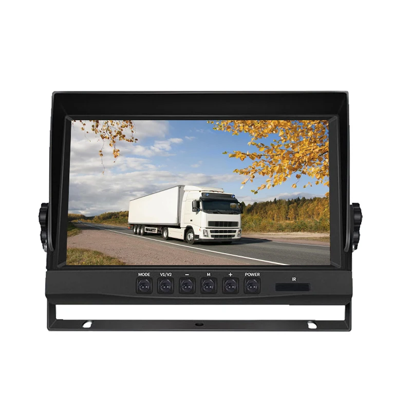 Tech 9 Inch IPS Portable Windshield Mount Car Display Monitor U Bracket AHD1024x600 RGB Android OS USB/SD 1 Year Warranty