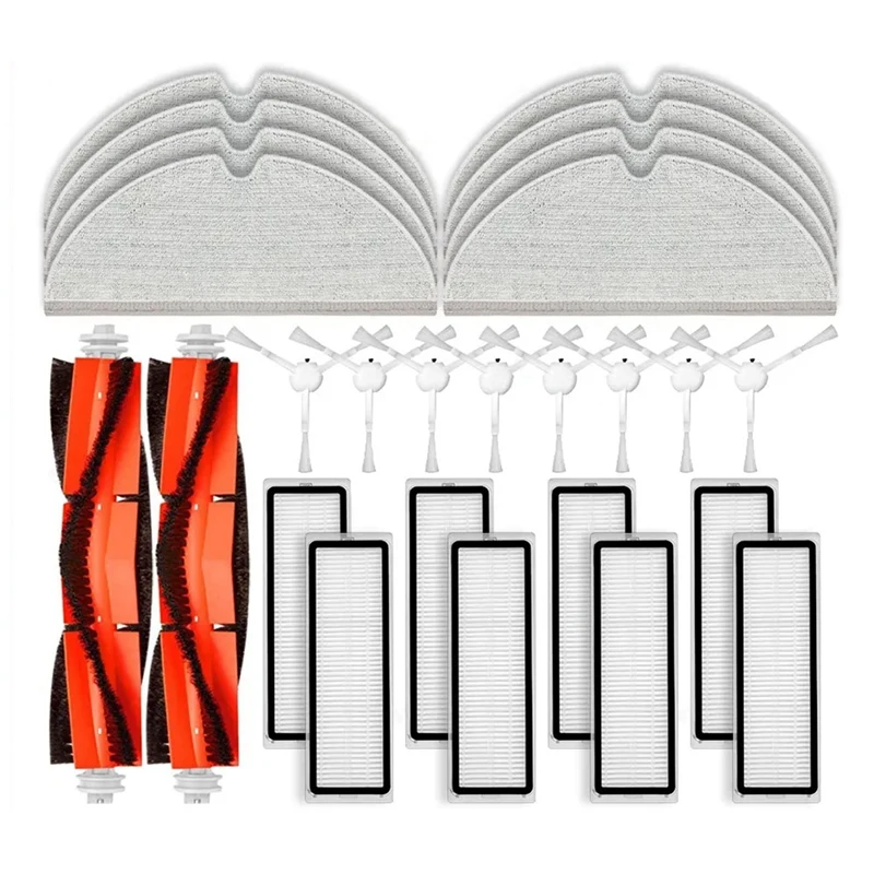 Hepa Filter Mop Cloth para Xiaomi Mijia, Mijia 1C, 2C, 1T, Dreame F9, STYTJ01ZHM, Peças de reposição, Acessórios, Escova lateral principal