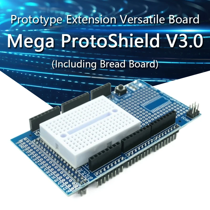 Mega ProtoShield V3.0 Prototype Extension Board, Versatile Board (Including Bread Board)