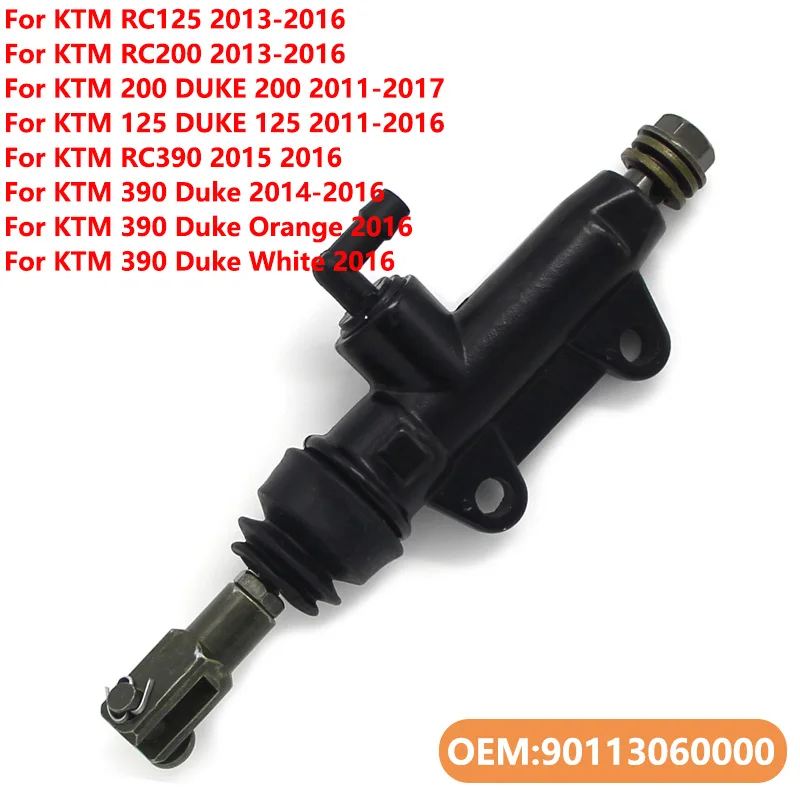 

Rear Brake Master Cylinder For KTM 90113060000 RC125 RC200 200 125 DUKE RC390 390 Duke Orange White