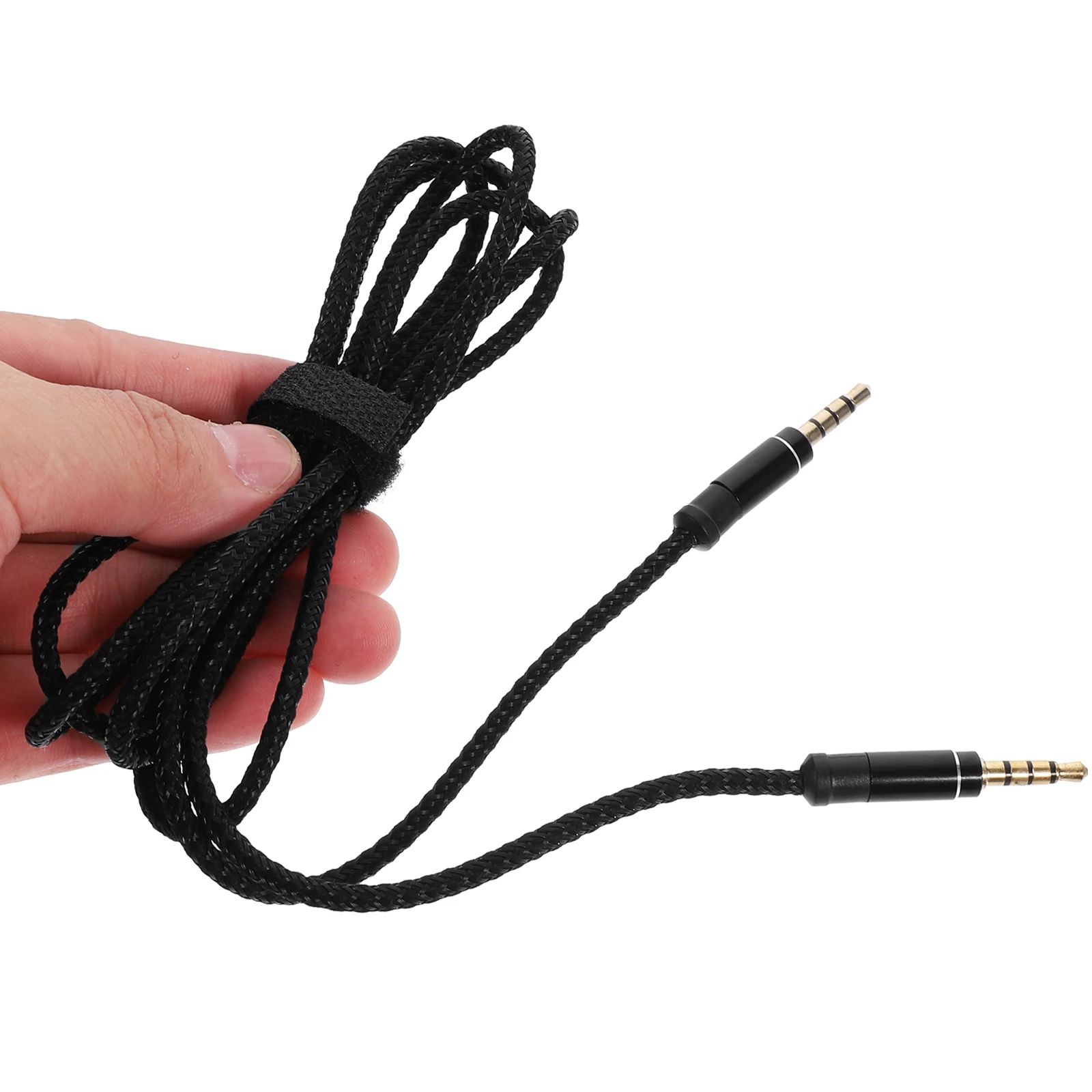 

4pcs 3.5Mm Audio Aux Cable Male To Male Stereo Cord For Headphone Jack Nylon Braided Signal Transmission High Quality
