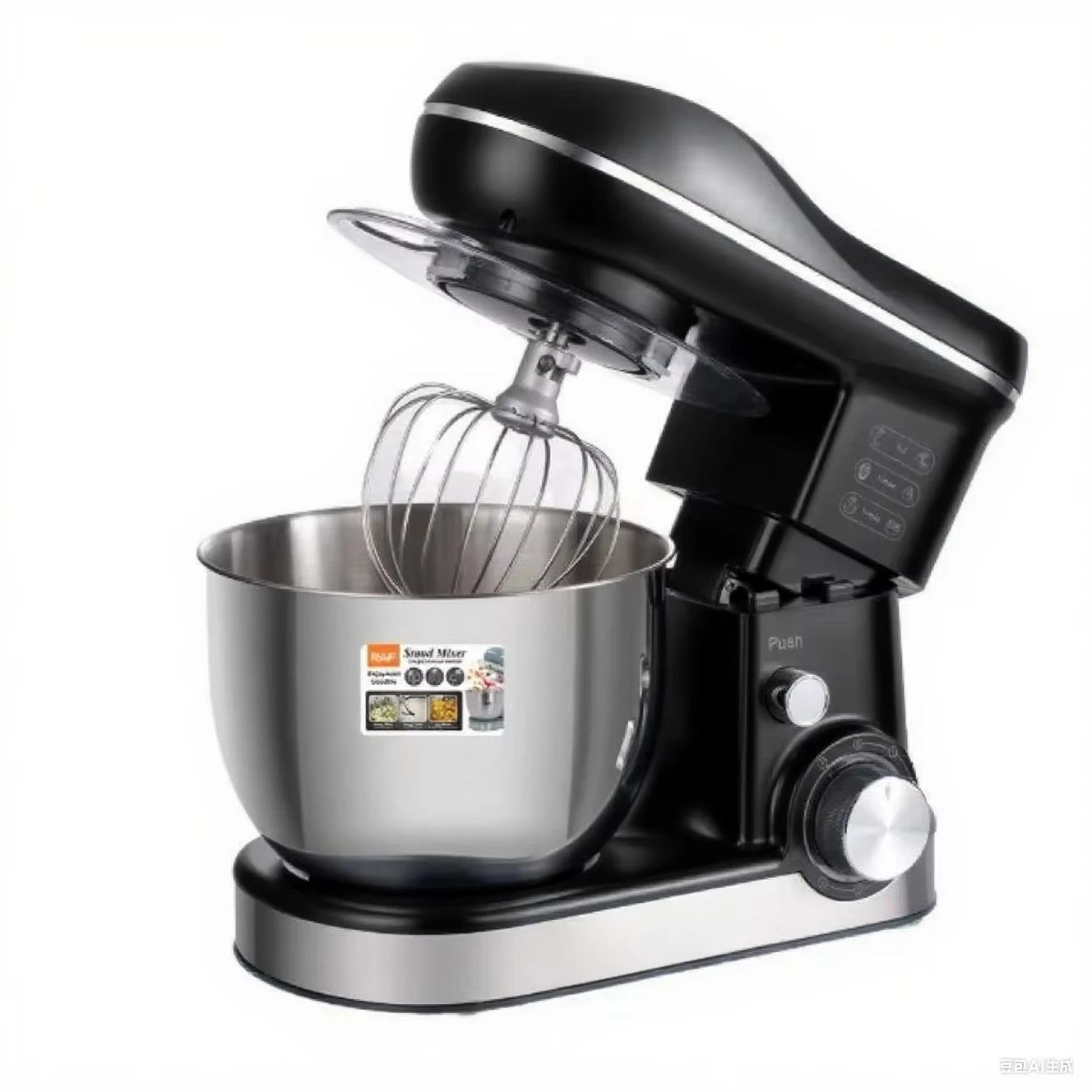 6L 1600W High Power 3-in-1 6-Speed Tilt-Head Design ETL Certified Stand Mixer Electric Planetary Dough Bread Cake Food Mixer