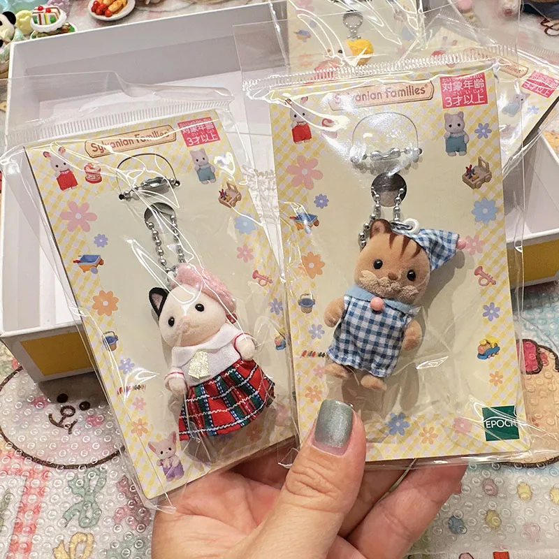 In Stock Sylvanian Family Kawaii Children Toys Sylvanian Families Anime Figure Pendant Decorations Collectible Doll Gift