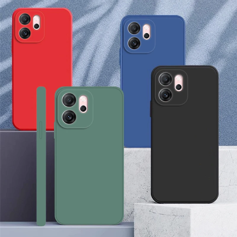 Untuk OPPO Reno14 FS Case OPPO Reno14 FS F Cover Soft Liquid Silicone Durable Bumper Protective Phone Cases On Reno 14FS Funda