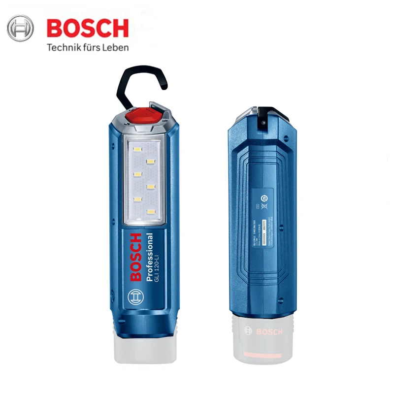 Bosch GLI120 -Li 12V Battery GLI180 -Li 18V LED Lamp Rechargeable Strong Light Flashlight Electric Tool Maintenance Lighting