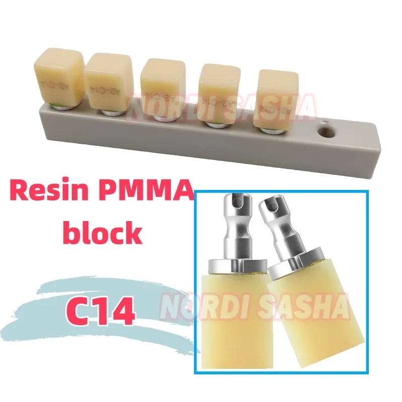 

5 шт./кор. C14 полимерные блоки из ПММА, стоматологический полимерный блок для CAD/CAM Sirona CEREC, стоматологические лабораторные инструменты A1 A2 A3
