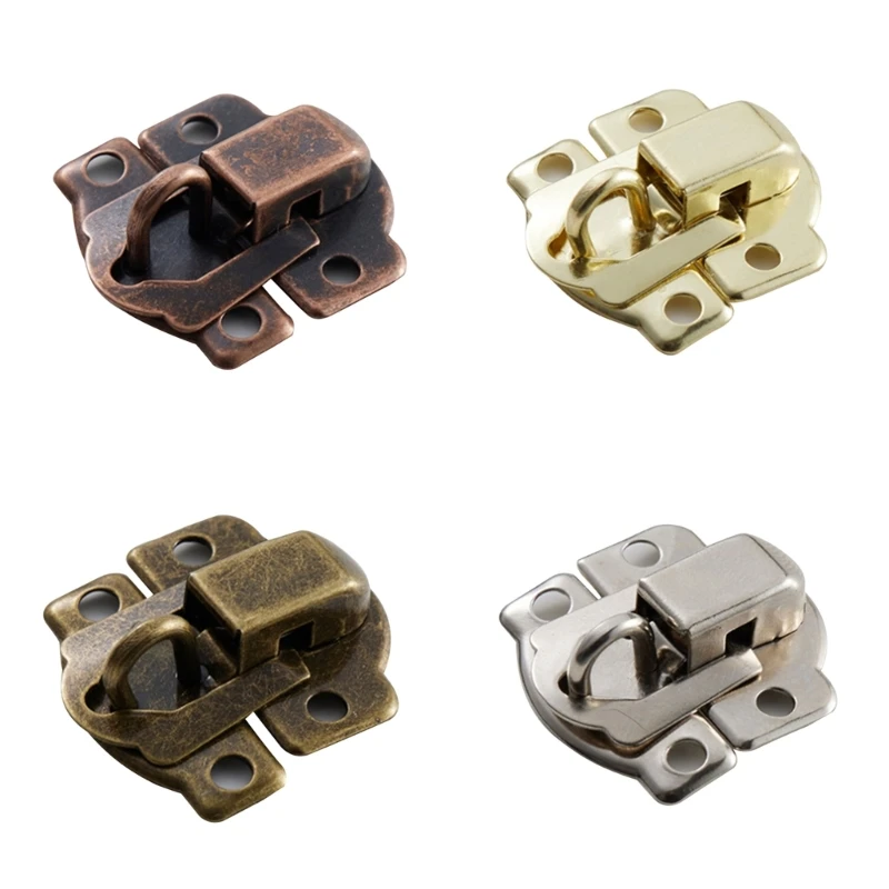 10 Pcs Antique Clasp Hasps Jewelry Box Buckle Vintage Decorative Hasp Drosphip