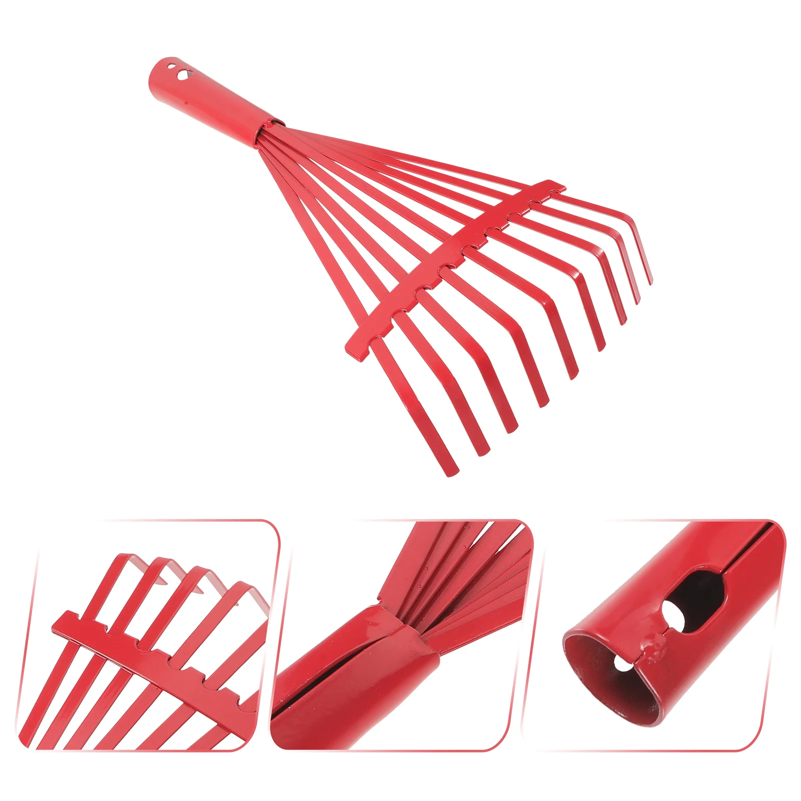 

Nine-tooth Deciduous Rake Head Planting Implement Steel Garden Multifunctional