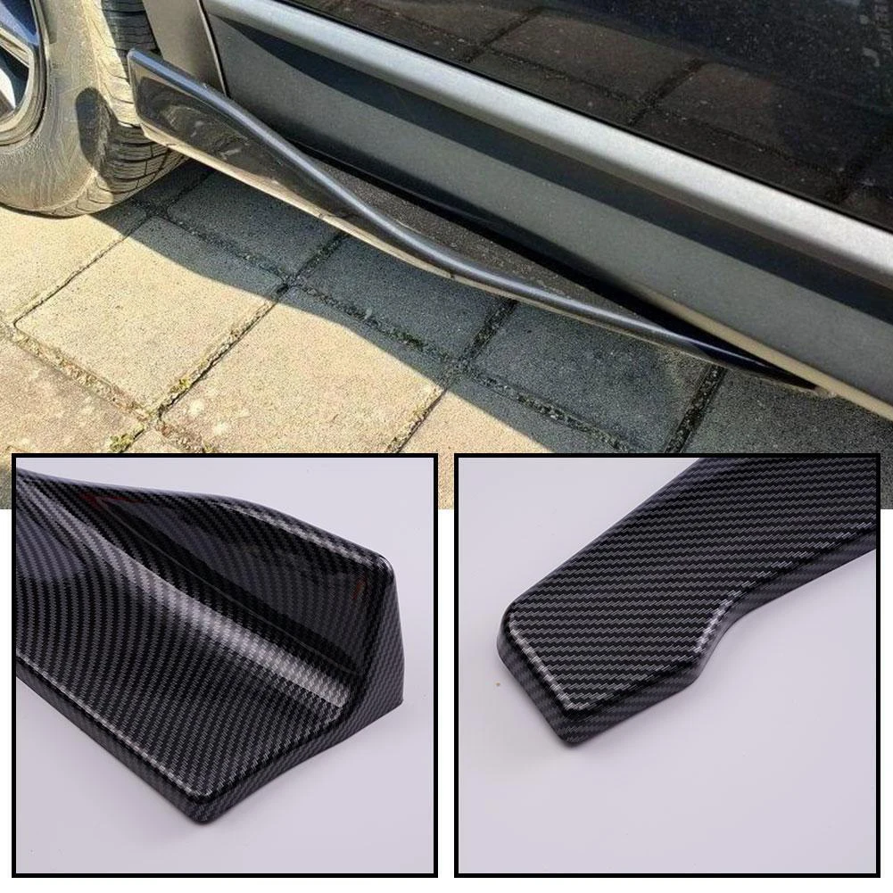 

Car Rear Bumper Strip Lip Spoiler Glossy Black/Carbon Fiber Diffuser Splitter Scratch Protector Anti Scratch Protector