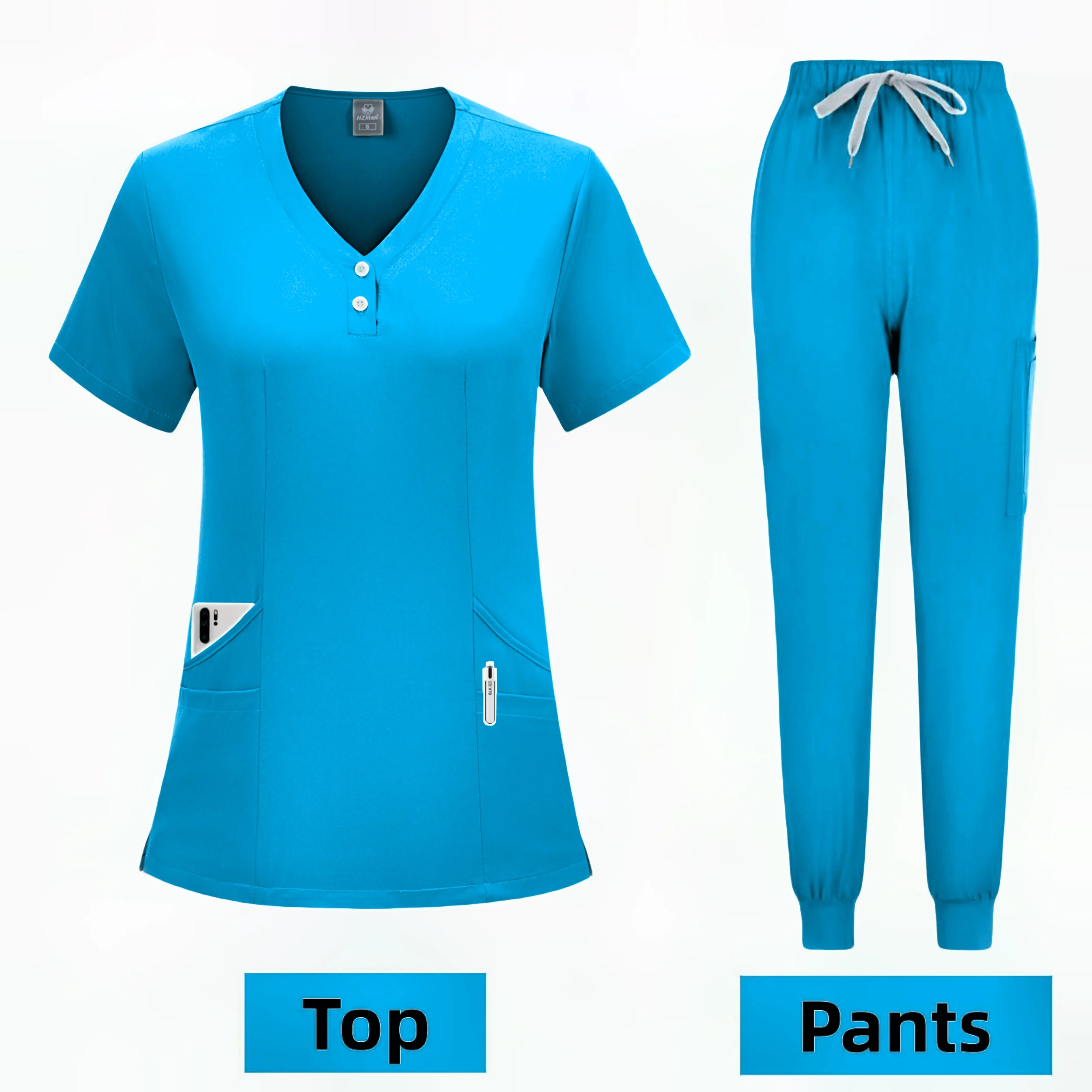 Wholesale Multicolor Hospital Medical Surgical Uniforms Women Wear Scrub Set Doctor Uniform Jogger Suit Doctor Nurse Scrubs Set