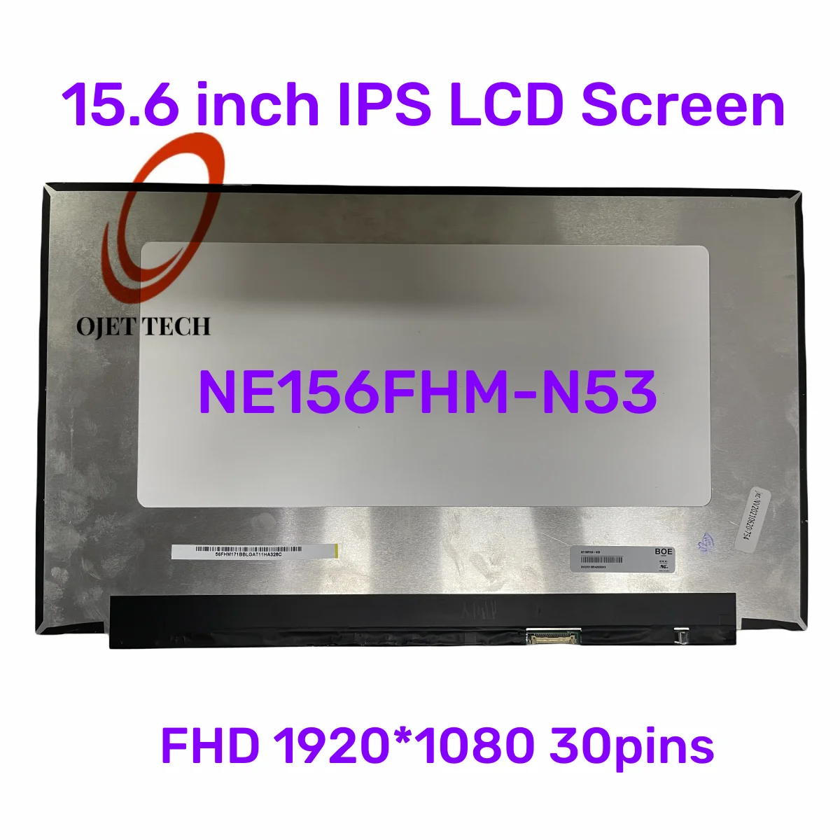 

NE156FHM-N53 FHD IPS Laptop LCD Screen 30Pins 1920x1080 Matrix 15.6" Display Panel Replacement