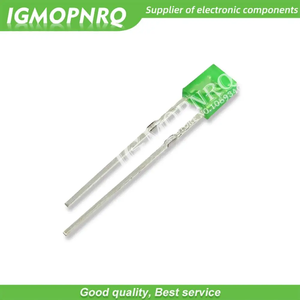 100 buah 2X3X4 2X5X7 persegi LED 234 257 dioda pemancaran cahaya biru merah hijau putih kuning KIT DIY elektronik