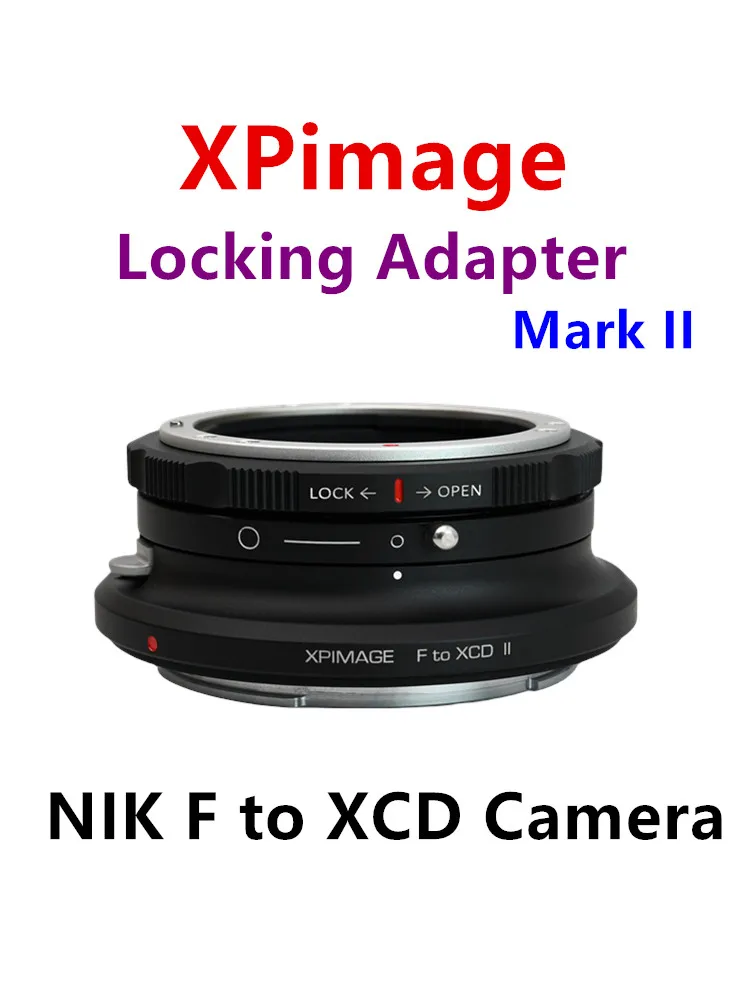 XPimage Locking Adapter for NIKON F Lens to HASSELBLAD XCD Camera,NIKON ais lens to XCD mount,X1D 50C X2D 100C 907X 100C