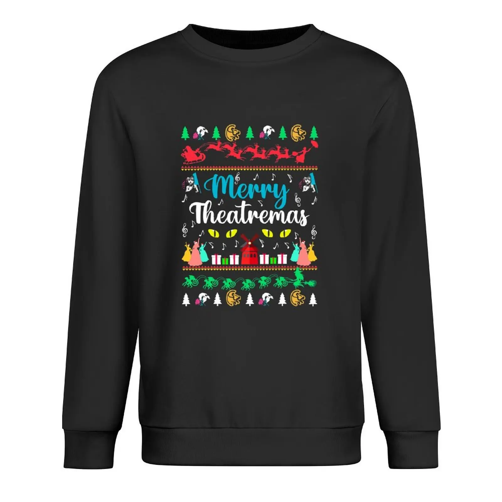 

Broadway Ugly Christmas Sweater. Theatre Gift. Pullover men's sweat-shirt men's clothes aesthetic clothing hoody