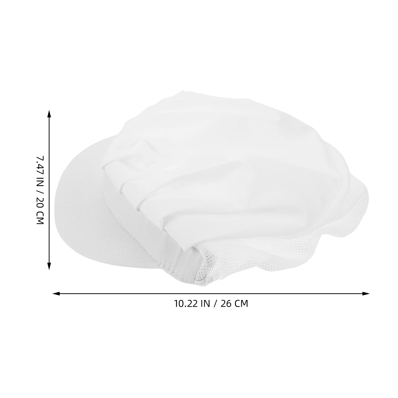 4Pcs Chef Hat Breathable Half-Mesh Half-Fabric Design Adjustable Fit Kitchen Cooking Cap for Professional Chefs Bakers