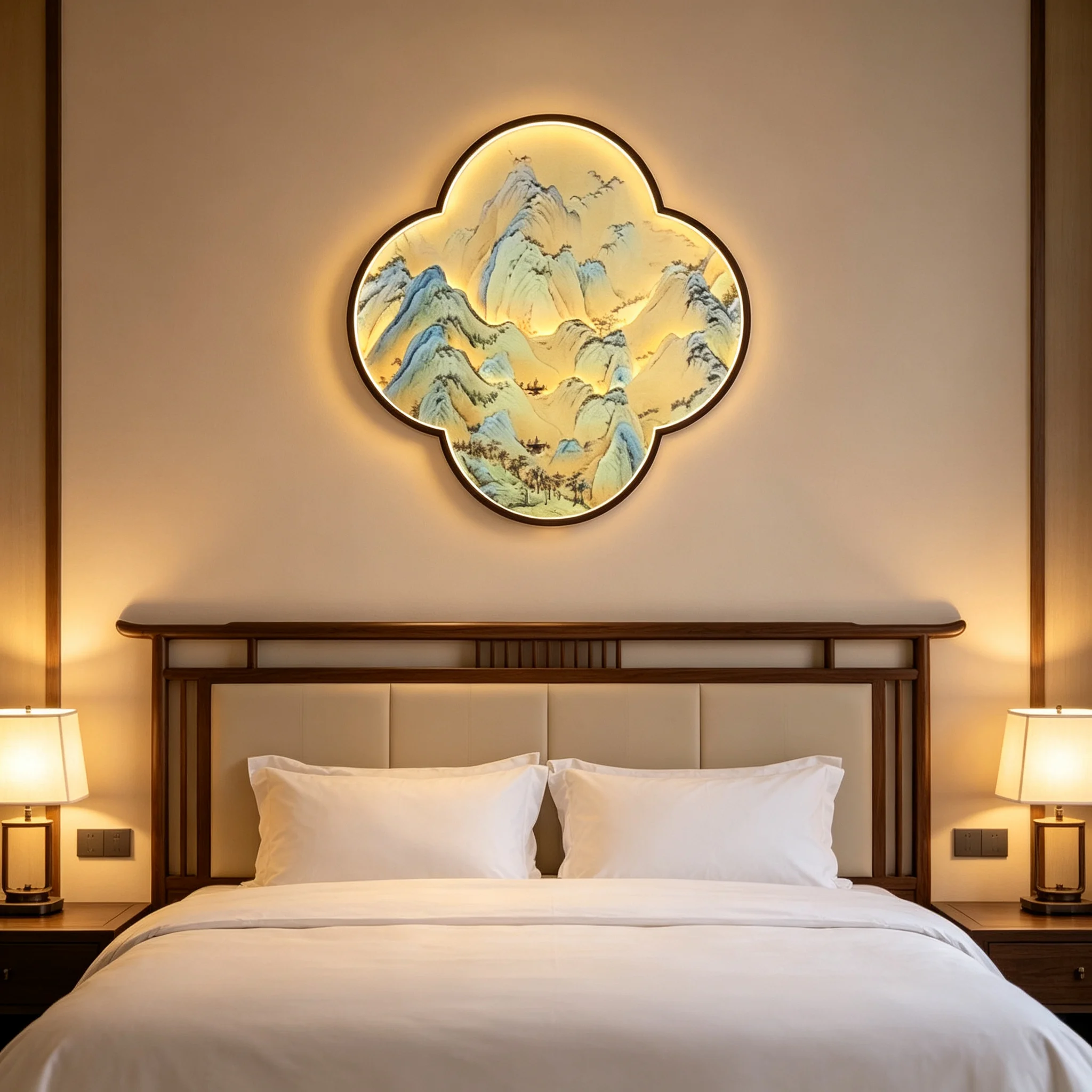Four Leaf Clover Mural Wall Lamps Staircase Led Lights Fixture Bedroom Beside Illumination Corridor China Style Indoor Lighting