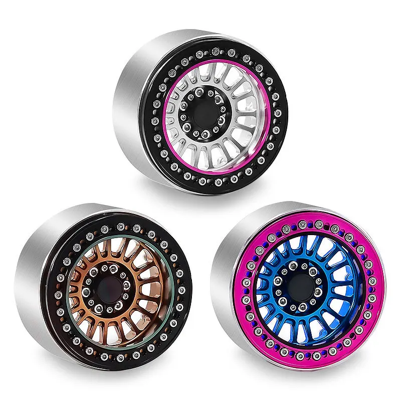 Cubo de roda de veículo de escalada de 2,2 polegadas CROSS Easy Control TRX4 SCX10 H8H cubo de roda de liga de alumínio