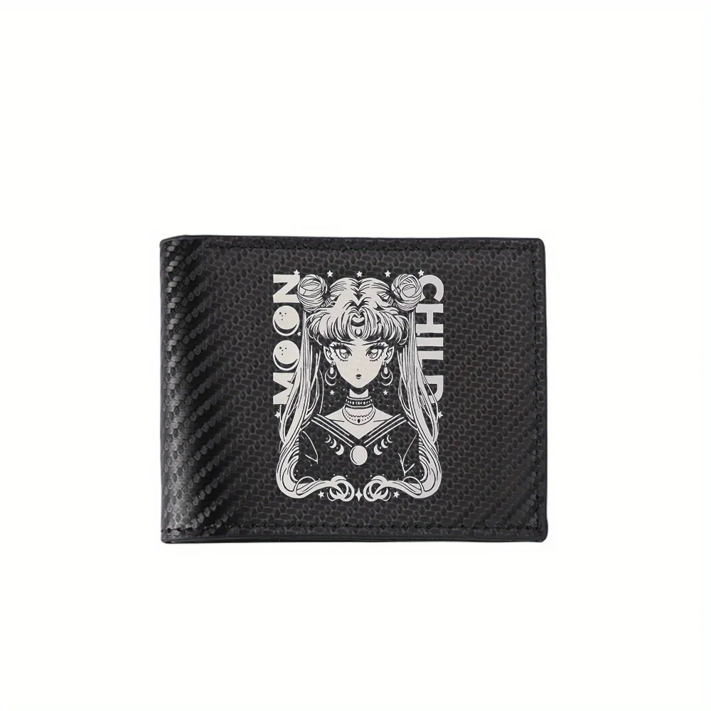 

Лунный ребенок аниме девушка звезды ночь мужские кошельки простой бизнес современный стильный дизайн с принтом подарки для отца бойфренда Христос