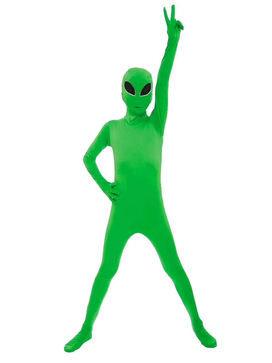 2025 New ET green onesy-cosplay costumes for adult  stage performances view 3