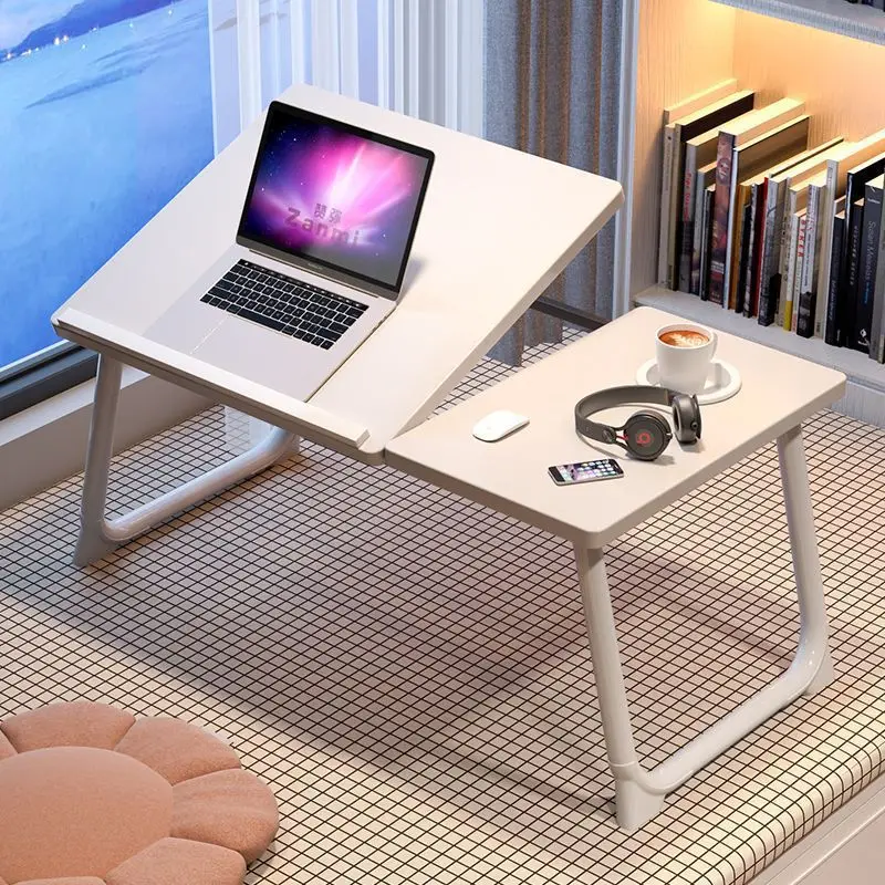 

Bed small table dormitory lazy person study desk home use computer desk bedroom bay window lift desk folding table