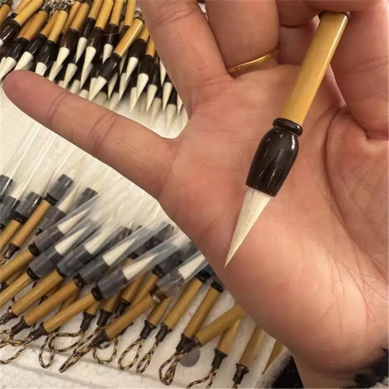 Mini Wooden Handle Chinese Writing Brush for Students and Practice