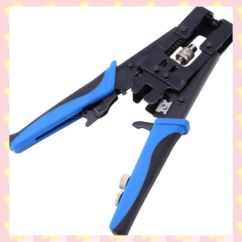 

AB51 3Pc Durable Coax Compression Crimper Tool BNC/RCA/F Crimp Connector RG59/58/6 Cable Wire Cutter Crimping Plier