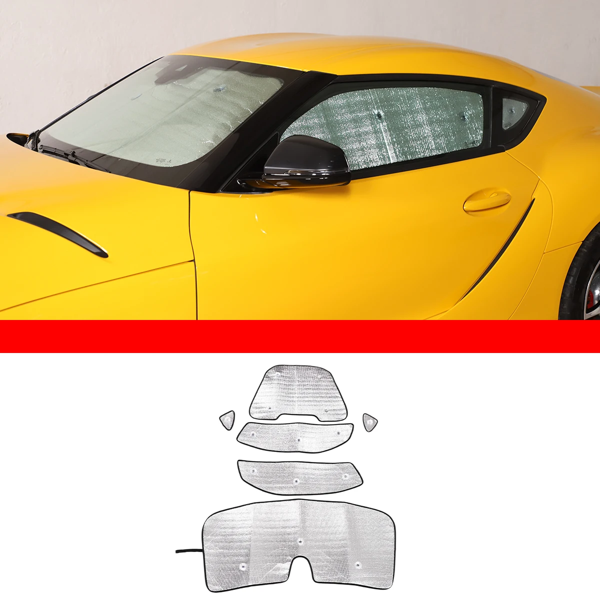 

For 2019-2022 Toyota GR Supra MK5 A90 car front windshield full-window glass sunscreen sunshade car interior accessories