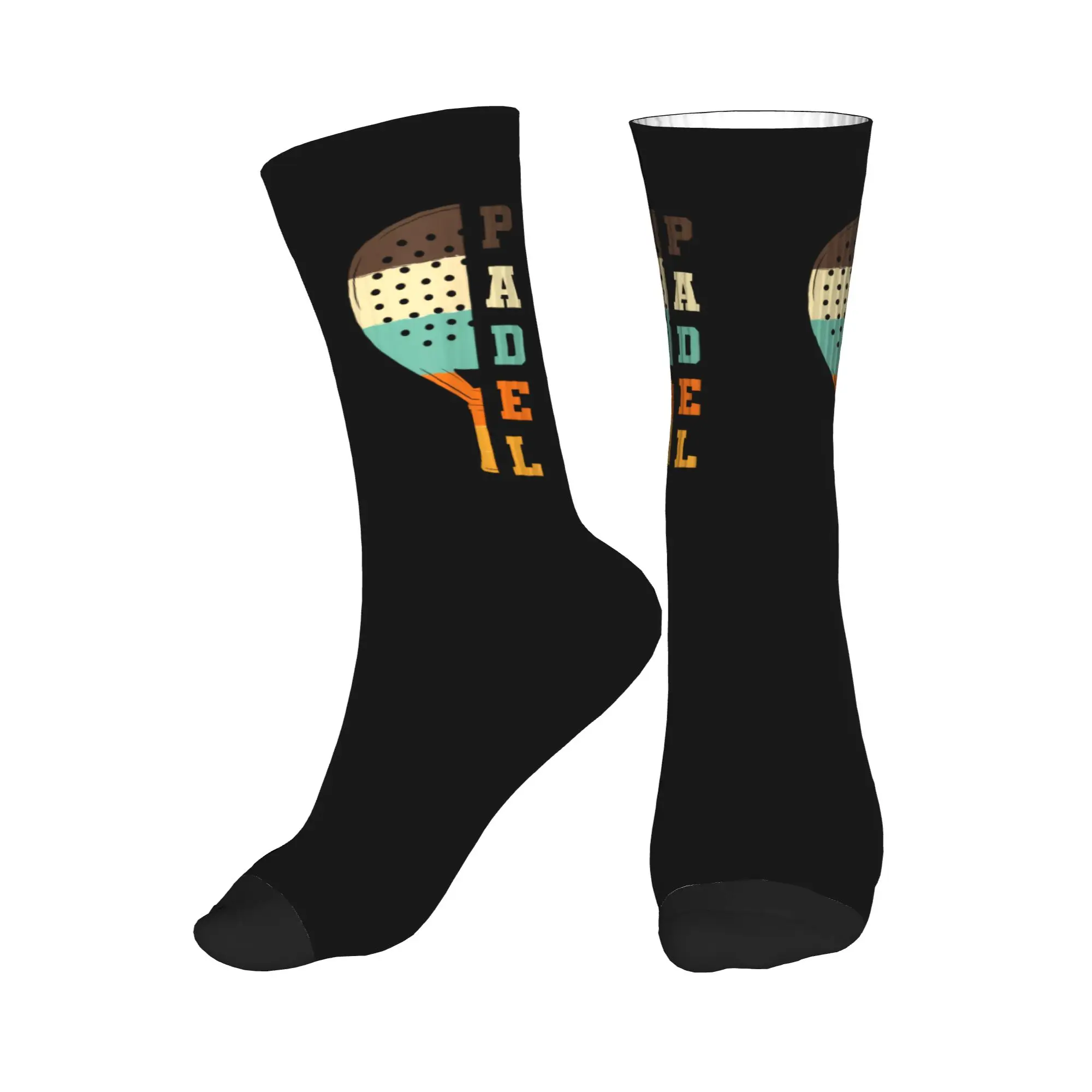 

Cute Print Padel Paddle Tennis Racquet Ball Socks for Men Women Stretchy Summer Autumn Winter Crew Socks