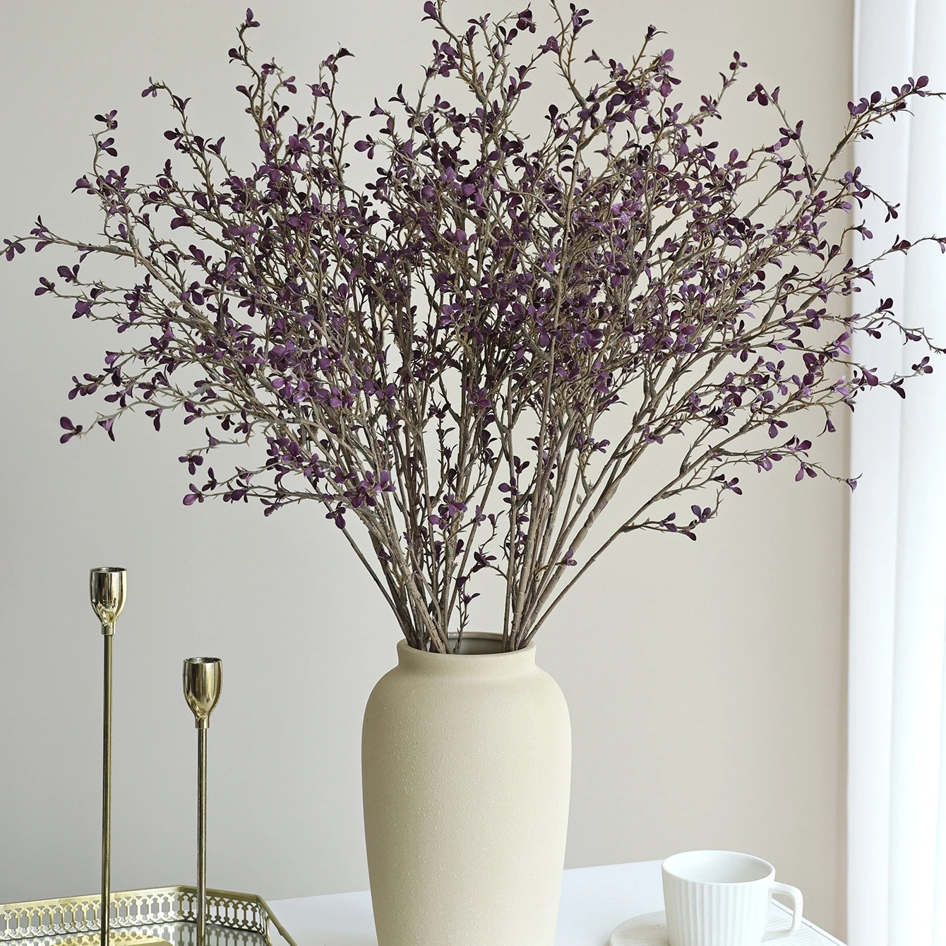Künstliche Blumen aus Seide, Getrocknete Orchideen für Herbst-Hochzeiten, Brautsträuße, Dekoration für Feiertage, Garten, DIY-Geschenke und Requisiten – Detail 4