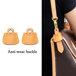 EverToner 2pcs DIY Fixing Cowhide Hardware Anti-Wear Buckle for DIANE Strap Shortening Clip Hook Protection Bag Accessory