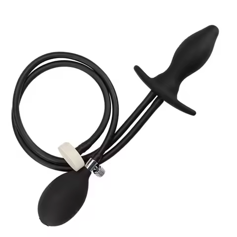 Portable Bidet Silicone Black Enema Inflatable Plug Cleaner Travel Expansion Cleaning Mineral Water Bottles Can Be Connected