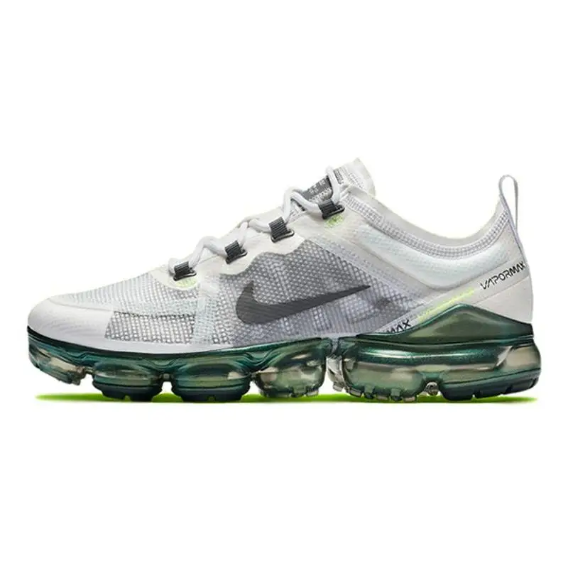 Nike Nike Air VaporMax 2019 Premium White Platinum Tint Lime Blast Sneakers shoes AT6810-100