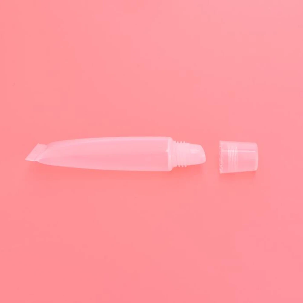 

40pcs 10ml Refillable Travel Tubes Empty Lip Gloss Containers Portable Soft Squeezable Reusable Leak Proof Cosmetics Storage