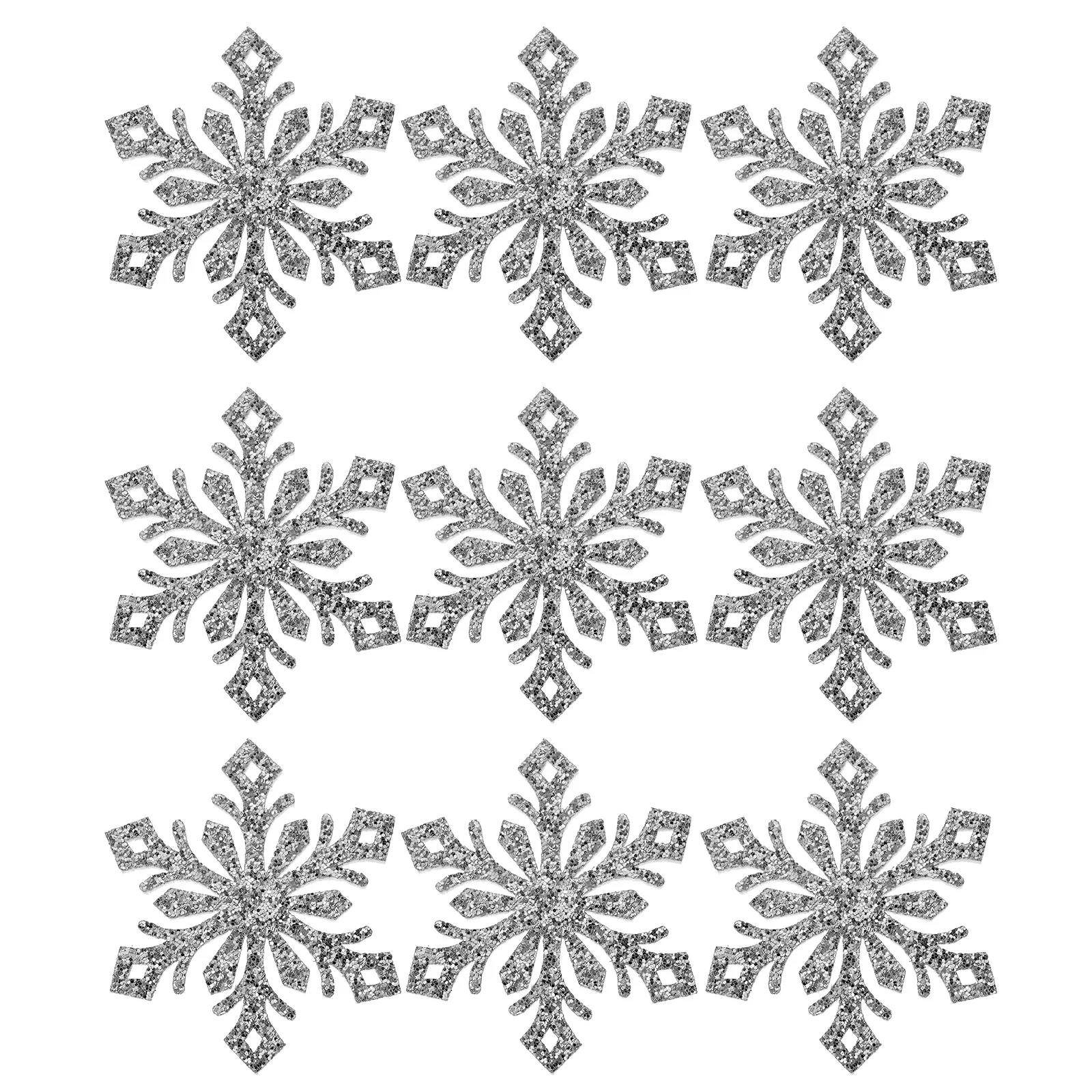 30 Pcs DIY Decorative Snowflakes Headdress Material Accessories Hair Clip Hairband Part Hairpins Children