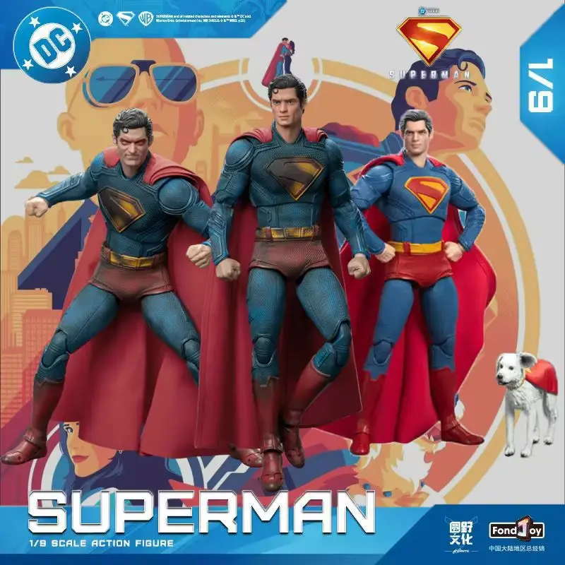 

2025 Fondjoy Battle Damaged Superman Action Figure David Corenswet 1/9 New Superman Figure Pvc Joint Movable Kid Toy Boy Gift