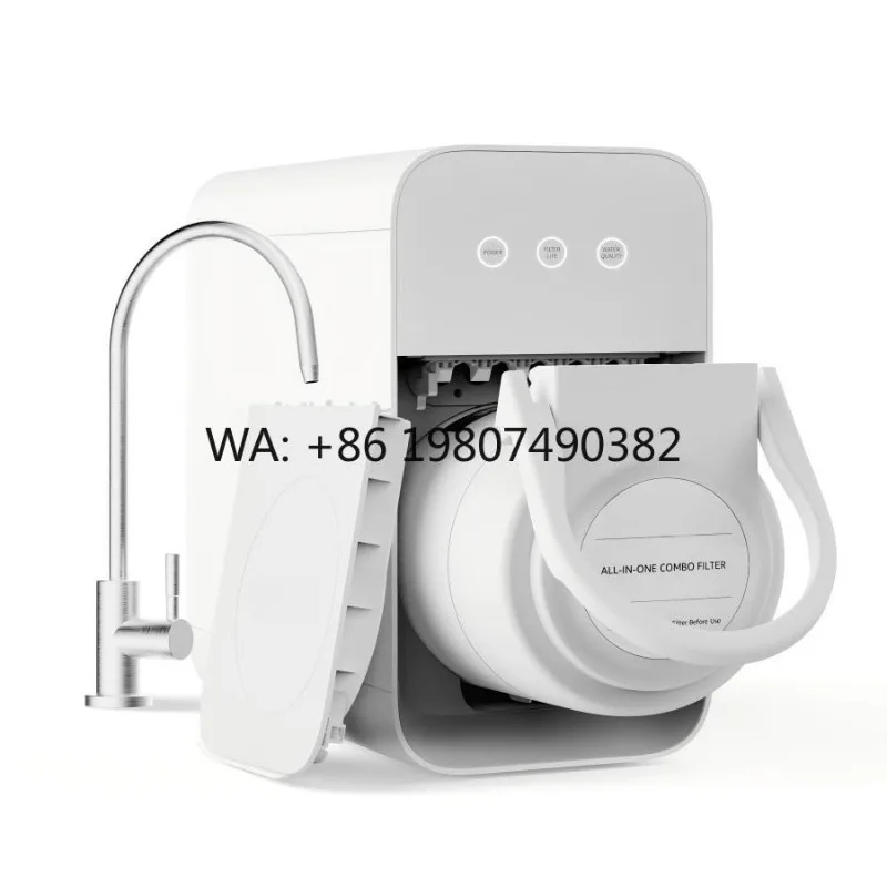Compact Under Sink RO Unit, TDS Faucet Equipped, Remove Nitrate & Chlorine, High Efficiency Fresh Water Purification Gear