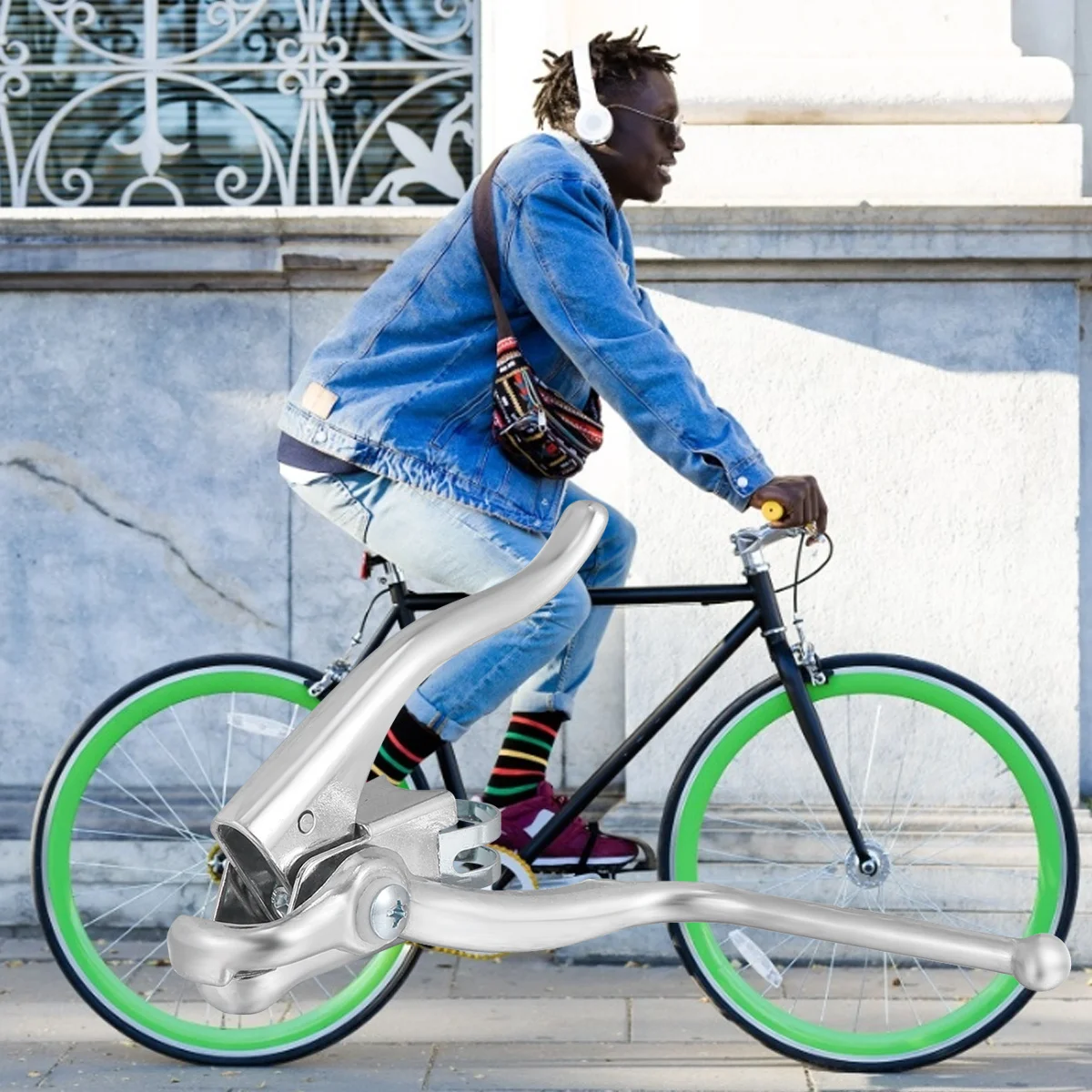 

1Pair Professional Bike Brake Handle Durable Aluminum Alloy for Road Bike Handlebar Smooth Surface Long Lasting Cycling Parts