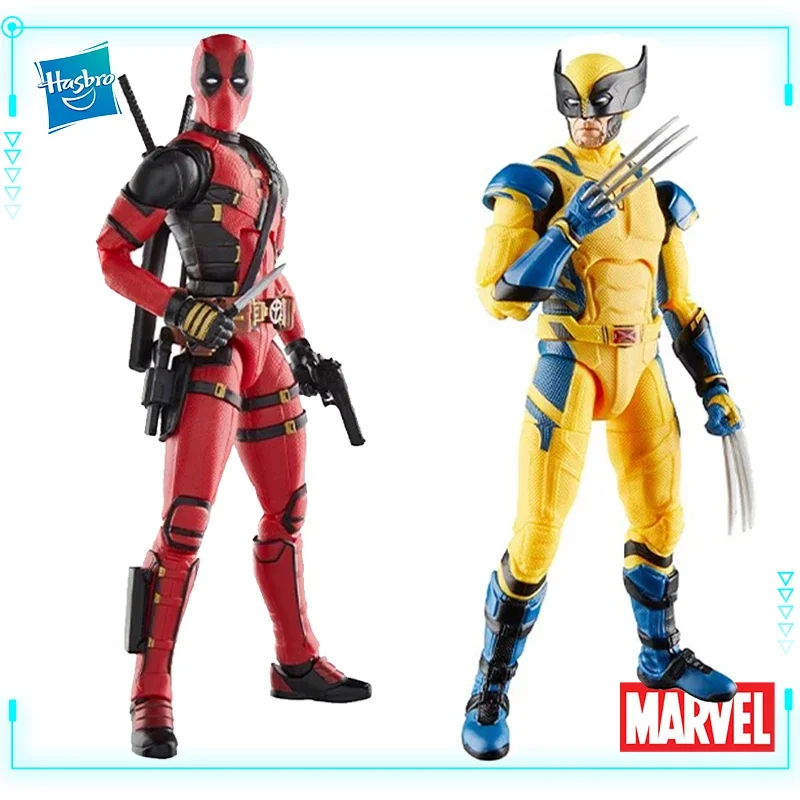 Hasbro Original Genuine Marvel Legends Deadpool & Wolverine James Howlett Logan Wade Winston Wilson 15cm Model Toy Action Figure