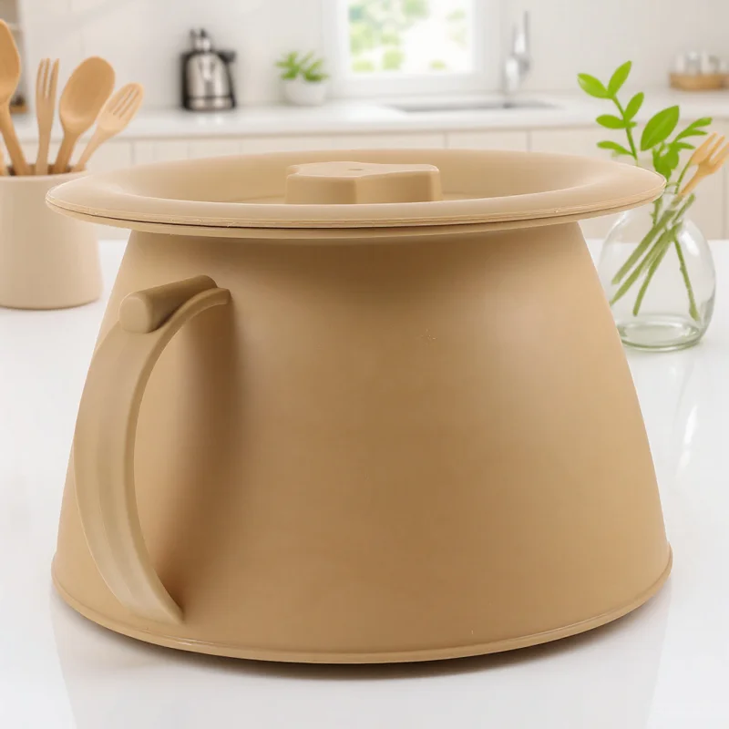 

Plastic Urine Bucket with Lid Chamber Pot for Home Use Portable Toilet for Kids and Seniors Compact Sturdy Wear Resistant