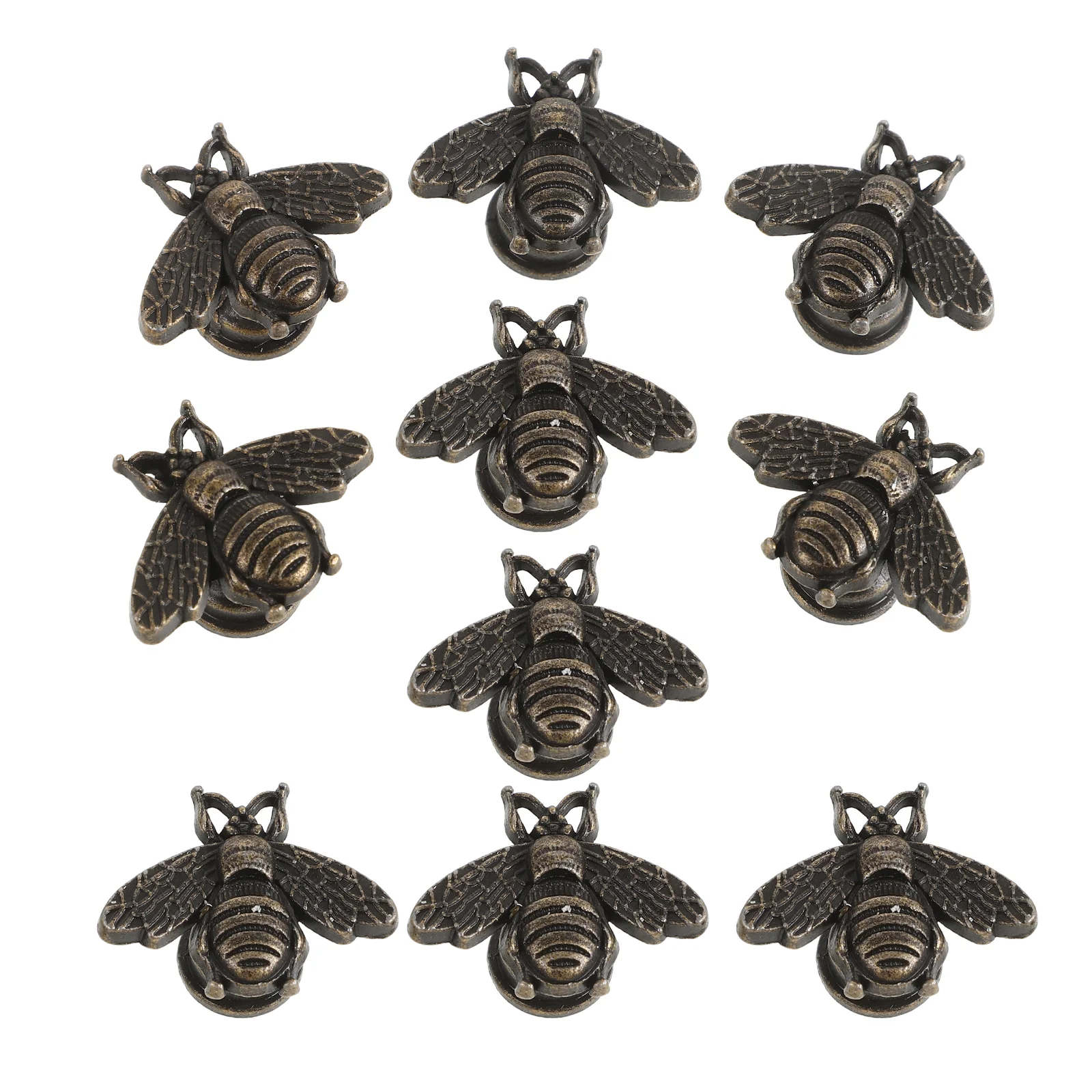 

10 Pcs Retro Cabinet Knobs Copper 295 Small Drawer Pulls for Dresser Wardrobe Bookcase Furniture Hardware