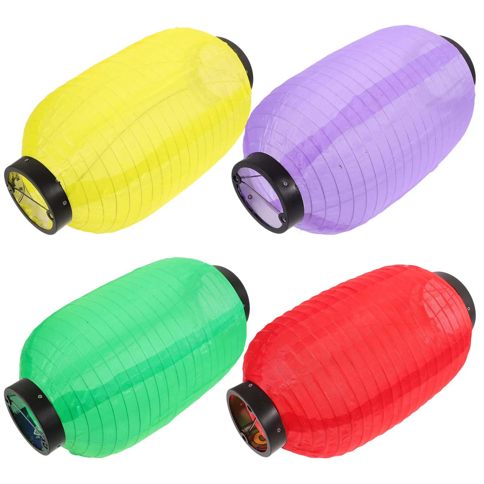

4Pcs Waterproof Cloth Lantern Japanese Style Hanging Lantern Decorative Lanterns for Restaurant Party Outdoor Home Garden Decor