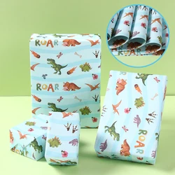 6pcs Dinosaur Birthday Wrapping Paper Happy Birthday Party Decor Gift Packing Gift Box DIY Crafts Kids Birthday Party Supplies