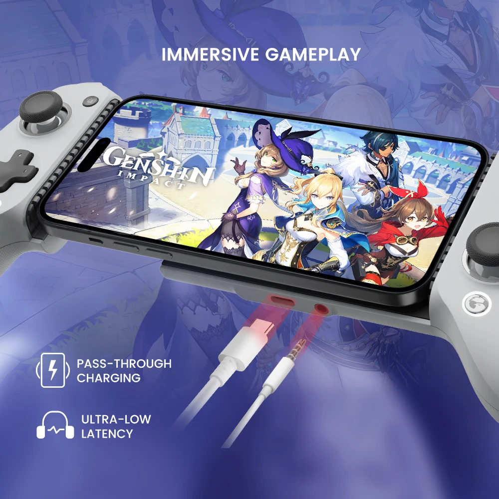 GameSir-Gamepad G8 para teléfono móvil, controlador de juegos con efecto Hall para iPhone 15, Android, juegos en la nube, Xbox, Game Pass STADIA