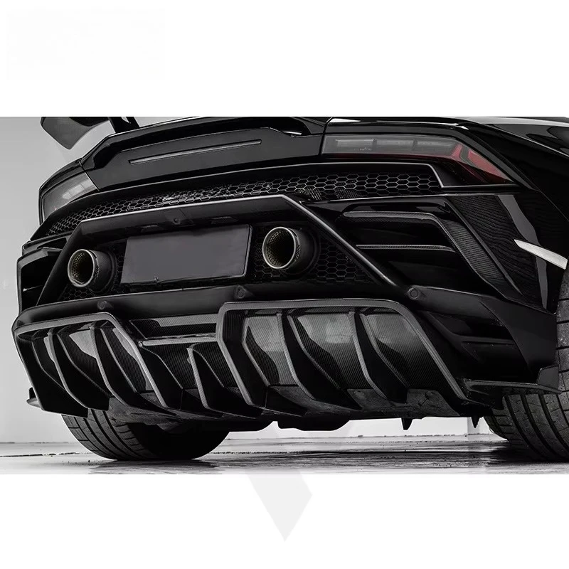 High Quality PT Style Dry Carbon Fiber Car Parts Rear Bumper Vent for Lambo Huracan EVO Carbon Vent