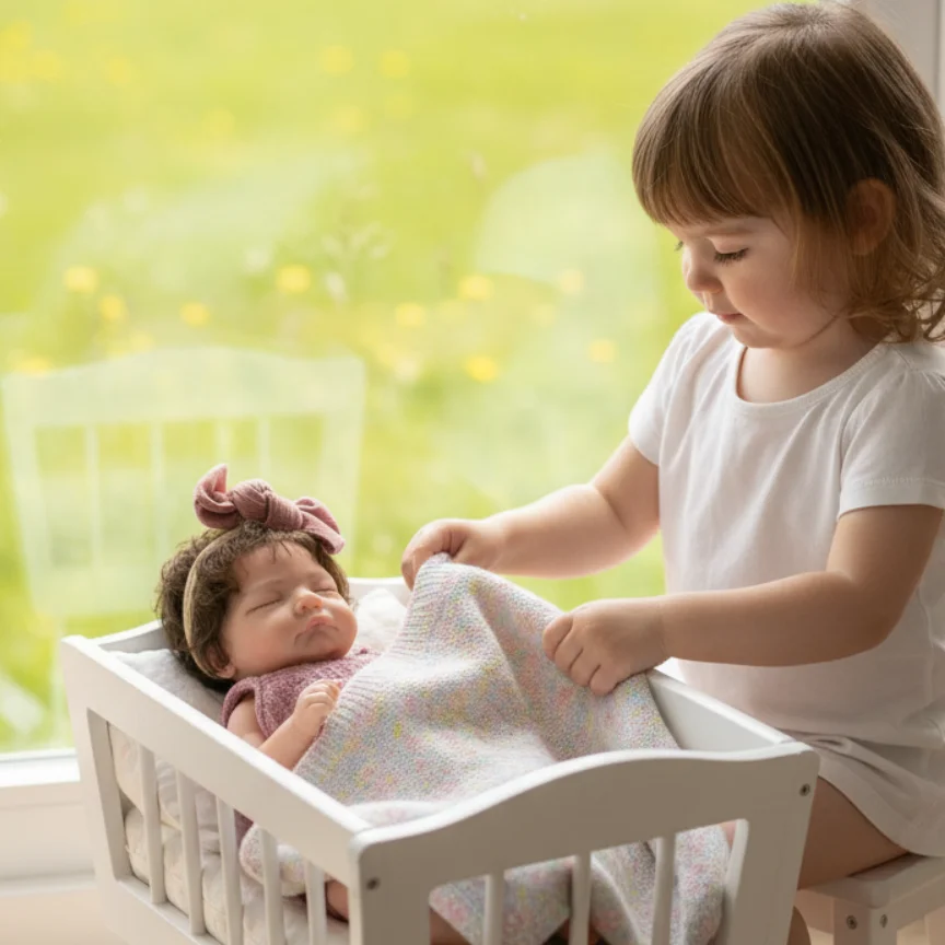 Kan mond openen 26 cm waterdichte stevige siliconen Bebe herboren meisje met geworteld haar Soft Touch levensechte realistische pasgeboren meisjespop