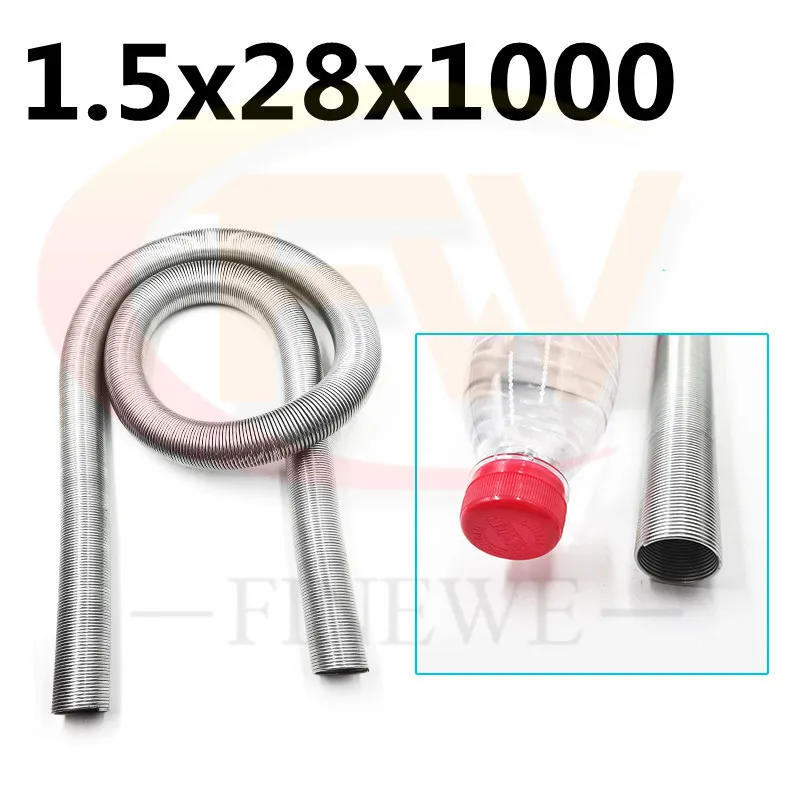 Wire 1.5mm OD 28-38MM Length 1M Bending Catheter Protective  Hose Spring Long Flexible Galvanized Steel Compression Spring