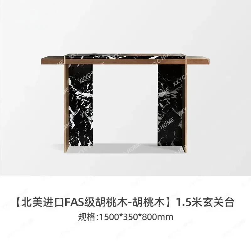 

A Medieval Entrance Terrace Light Luxury Italian Solid Wood Entrance Table Villa Entry Storage Desk Corridor Decoration Strip