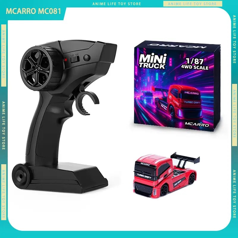 

1:87 MCARRO MC081 Радиоуправляемые автомобили Мини-скоростной дрифт-гоночный автомобиль с дистанционным управлением Процесс краски для выпечки 2,4G 4wd Грузовик Подарок на день рождения Игрушки