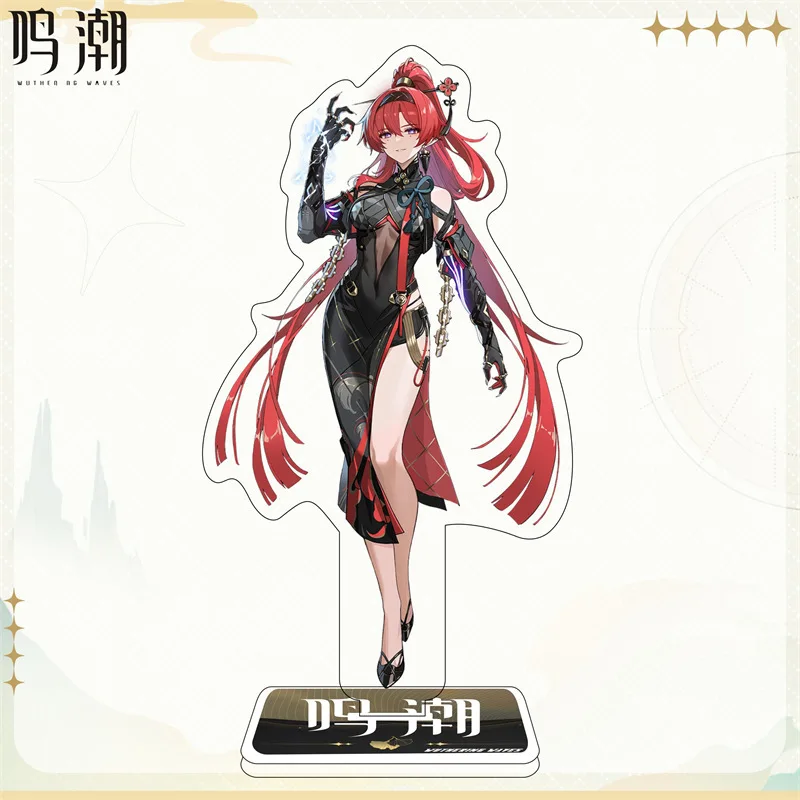 Wuthering Waves Acrylic Standee Yinlin Jiyan Sanhua Jianxin Character Figure Desktop Display Ornament Game Fans Gift Keychain